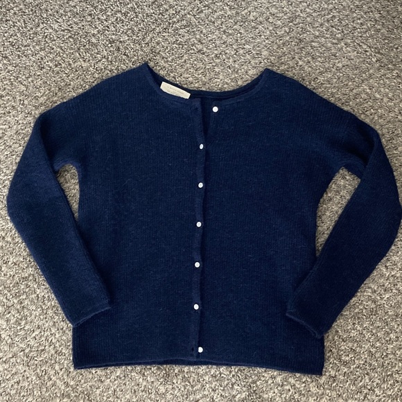 Sezane Gaspard Cardigan - Navy Blue XXS - Picture 5 of 9